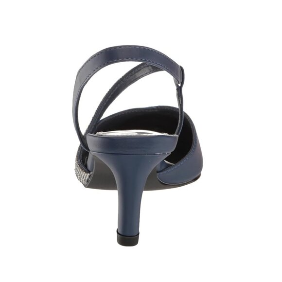 NiB Easy Street Women's Emerald Strappy Dress Heel Navy Size 6 M $70 RY1446 - Picture 5 of 6